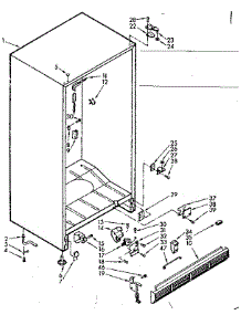 Cabinet Parts parts for Kenmore Freezer 106.723530 (106723530, 106 723530) from AppliancePartsPros.com