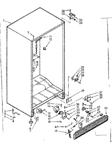 Cabinet Parts parts for Kenmore Freezer 106.723560 (106723560, 106 723560) from AppliancePartsPros.com