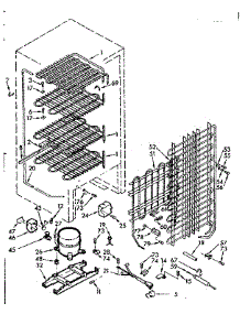 Unit Parts parts for Kenmore Freezer 106.724130 (106724130, 106 724130) from AppliancePartsPros.com
