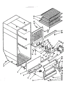 Liner Parts parts for Kenmore Freezer 106.724140 (106724140, 106 724140) from AppliancePartsPros.com
