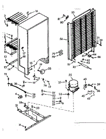 Unit Parts parts for Kenmore Freezer 106.724200 (106724200, 106 724200) from AppliancePartsPros.com
