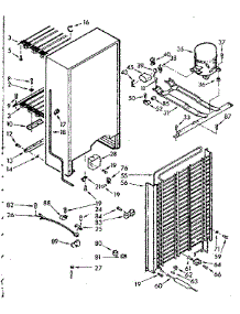Unit Parts parts for Kenmore Freezer 106.724230 (106724230, 106 724230) from AppliancePartsPros.com