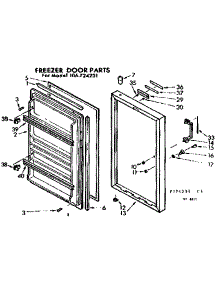 Unit Parts parts for Kenmore Freezer 106.724231 (106724231, 106 724231) from AppliancePartsPros.com