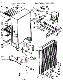 Unit Parts parts for Kenmore Freezer 106.724232 (106724232, 106 724232) from AppliancePartsPros.com