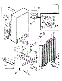 Unit Parts parts for Kenmore Freezer 106.724240 (106724240, 106 724240) from AppliancePartsPros.com