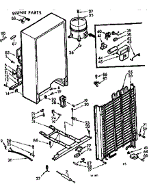 Unit Parts parts for Kenmore Freezer 106.724281 (106724281, 106 724281) from AppliancePartsPros.com