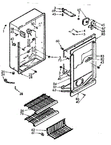 Liner Parts parts for Kenmore Freezer 106.724300 (106724300, 106 724300) from AppliancePartsPros.com