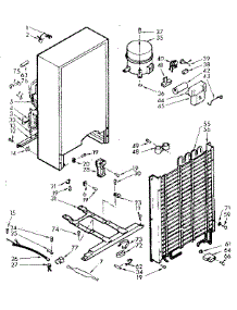 Unit Parts parts for Kenmore Freezer 106.724300 (106724300, 106 724300) from AppliancePartsPros.com