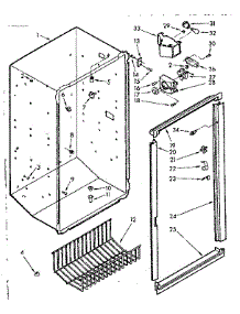 Liner Parts parts for Kenmore Freezer 106.724520 (106724520, 106 724520) from AppliancePartsPros.com