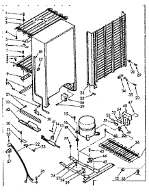 Unit Parts parts for Kenmore Freezer 106.724520 (106724520, 106 724520) from AppliancePartsPros.com