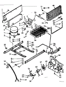 Freezer Unit parts for Kenmore Freezer 106.724540 (106724540, 106 724540) from AppliancePartsPros.com
