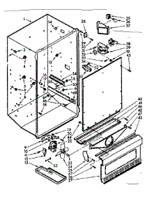 Freezer Liner parts for Kenmore Freezer 106.724540 (106724540, 106 724540) from AppliancePartsPros.com