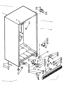 Freezer Cabinet parts for Kenmore Freezer 106.724540 (106724540, 106 724540) from AppliancePartsPros.com