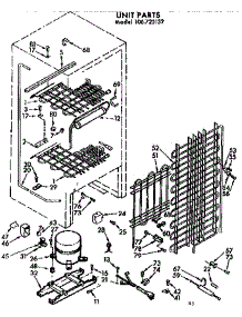 Unit Parts parts for Kenmore Freezer 106.725132 (106725132, 106 725132) from AppliancePartsPros.com