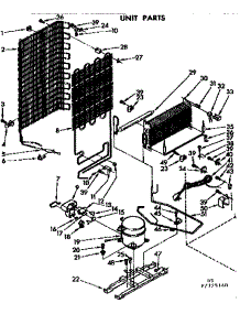 Unit Parts parts for Kenmore Freezer 106.725140 (106725140, 106 725140) from AppliancePartsPros.com