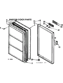 Door Parts parts for Kenmore Freezer 106.725300 (106725300, 106 725300) from AppliancePartsPros.com