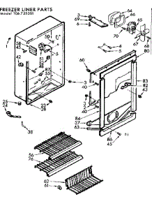 Liner Parts parts for Kenmore Freezer 106.725301 (106725301, 106 725301) from AppliancePartsPros.com