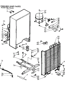 Unit Parts parts for Kenmore Freezer 106.725301 (106725301, 106 725301) from AppliancePartsPros.com