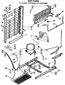 Unit Parts parts for Kenmore Freezer 106.725340 (106725340, 106 725340) from AppliancePartsPros.com
