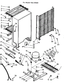 Unit Parts parts for Kenmore Freezer 106.725520 (106725520, 106 725520) from AppliancePartsPros.com