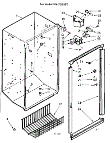 Liner Parts parts for Kenmore Freezer 106.725520 (106725520, 106 725520) from AppliancePartsPros.com