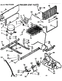 Unit Parts parts for Kenmore Freezer 106.725530 (106725530, 106 725530) from AppliancePartsPros.com