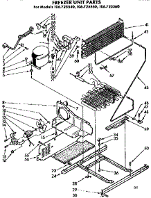 Unit Parts parts for Kenmore Freezer 106.725560 (106725560, 106 725560) from AppliancePartsPros.com