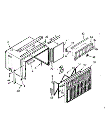 Cabinet Parts parts for Kenmore Heat Pump System 106.72600 (10672600, 106 72600) from AppliancePartsPros.com