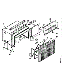 Cabinet Parts parts for Kenmore Heat Pump System 106.72601 (10672601, 106 72601) from AppliancePartsPros.com