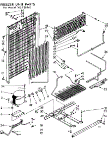 Unit Parts parts for Kenmore Freezer 106.726240 (106726240, 106 726240) from AppliancePartsPros.com