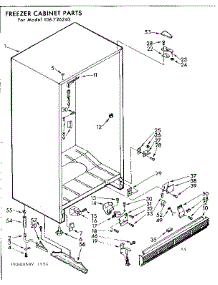 Cabinet Parts parts for Kenmore Freezer 106.726240 (106726240, 106 726240) from AppliancePartsPros.com