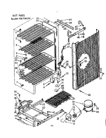 Unit Parts parts for Kenmore Freezer 106.726250 (106726250, 106 726250) from AppliancePartsPros.com