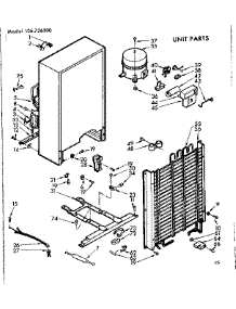 Unit Parts parts for Kenmore Freezer 106.726300 (106726300, 106 726300) from AppliancePartsPros.com