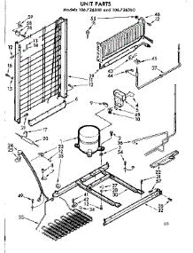 Unit Parts parts for Kenmore Freezer 106.726360 (106726360, 106 726360) from AppliancePartsPros.com