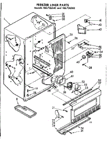 Liner Parts parts for Kenmore Freezer 106.726360 (106726360, 106 726360) from AppliancePartsPros.com