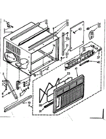 Cabinet Parts parts for Kenmore Heat Pump System 106.72640 (10672640, 106 72640) from AppliancePartsPros.com
