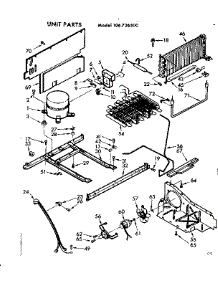 Unit Parts parts for Kenmore Freezer 106.726500 (106726500, 106 726500) from AppliancePartsPros.com