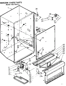 Liner Parts parts for Kenmore Freezer 106.726501 (106726501, 106 726501) from AppliancePartsPros.com