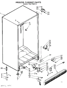 Cabinet Parts parts for Kenmore Freezer 106.726501 (106726501, 106 726501) from AppliancePartsPros.com