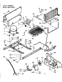 Freezer Unit Parts parts for Kenmore Freezer 106.726530 (106726530, 106 726530) from AppliancePartsPros.com