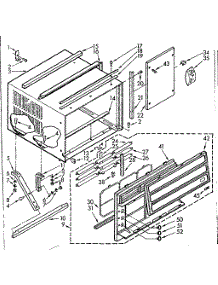 Cabinet Parts parts for Kenmore Heat Pump System 106.73801 (10673801, 106 73801) from AppliancePartsPros.com