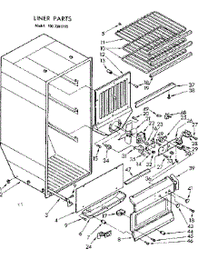 Liner Parts parts for Kenmore Freezer 106.7381210 (1067381210, 106 7381210) from AppliancePartsPros.com