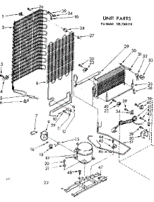Unit Parts parts for Kenmore Freezer 106.7381210 (1067381210, 106 7381210) from AppliancePartsPros.com
