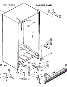 Cabinet Parts parts for Kenmore Freezer 106.7381520 (1067381520, 106 7381520) from AppliancePartsPros.com