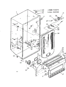 Liner Parts parts for Kenmore Freezer 106.7381540 (1067381540, 106 7381540) from AppliancePartsPros.com