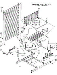 Freezer Unit Parts parts for Kenmore Freezer 106.7381550 (1067381550, 106 7381550) from AppliancePartsPros.com