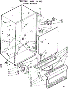 Freezer Liner Parts parts for Kenmore Freezer 106.7382020 (1067382020, 106 7382020) from AppliancePartsPros.com