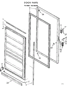 Door Parts parts for Kenmore Freezer 106.7382050 (1067382050, 106 7382050) from AppliancePartsPros.com