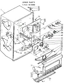 Liner Parts parts for Kenmore Freezer 106.7382050 (1067382050, 106 7382050) from AppliancePartsPros.com