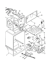 Liner parts for Kenmore Refrigerator 106.73862300 (10673862300, 106 73862300) from AppliancePartsPros.com